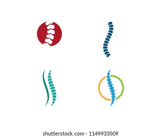 Spine diagnostics symbol logo template vector illustration design 