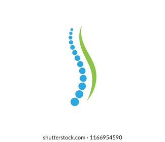 Spine diagnostics symbol logo template vector illustration design 