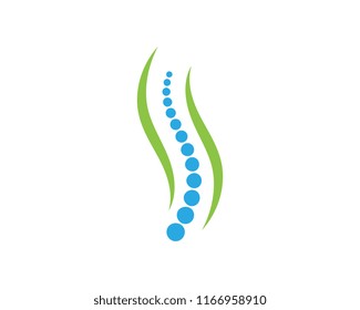 Spine diagnostics symbol logo template vector illustration design 