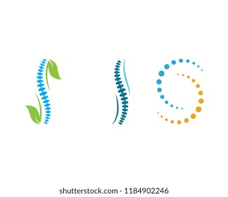 Spine diagnostics symbol logo template vector illustration design 