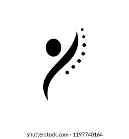 Spine diagnostics symbol logo template vector illustration design 