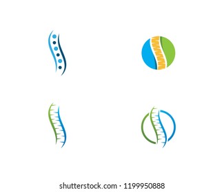 Spine diagnostics symbol logo template vector illustration design 