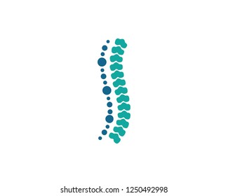 Spine diagnostics symbol logo template vector illustration design 