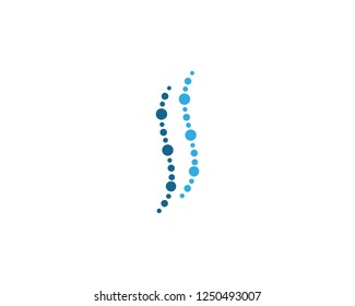 Spine diagnostics symbol logo template vector illustration design 