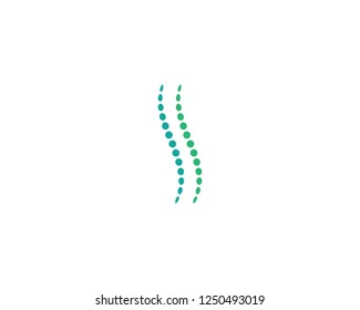 Spine diagnostics symbol logo template vector illustration design 