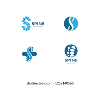 Spine diagnostics symbol logo template vector illustration design 