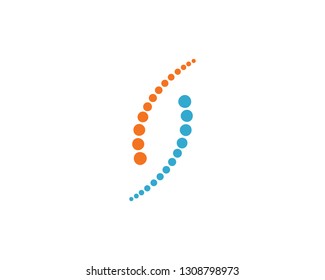 Spine diagnostics symbol logo template vector illustration design 