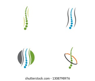 Spine diagnostics symbol logo template vector illustration design 