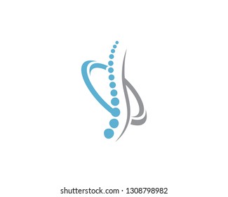 Spine diagnostics symbol logo template vector illustration design 