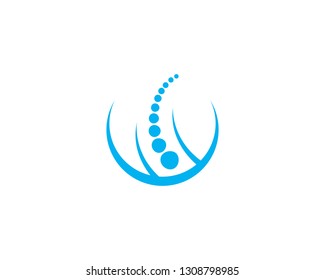 Spine diagnostics symbol logo template vector illustration design 