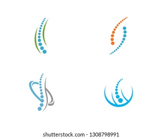 Spine diagnostics symbol logo template vector illustration design 