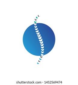 Spine diagnostics symbol logo template vector illustration design 