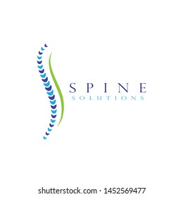 Spine diagnostics symbol logo template vector illustration design 