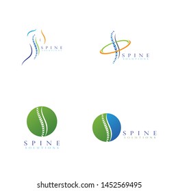 Spine diagnostics symbol logo template vector illustration design 