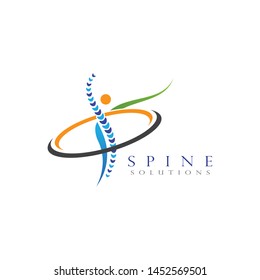 Spine diagnostics symbol logo template vector illustration design 