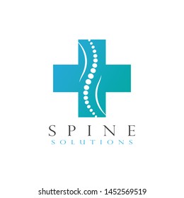 Spine diagnostics symbol logo template vector illustration design 
