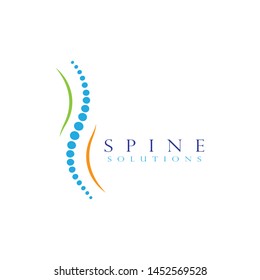 Spine diagnostics symbol logo template vector illustration design 
