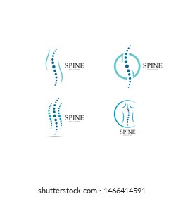Spine diagnostics symbol logo template vector illustration design 