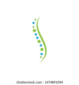 Spine diagnostics symbol logo template vector illustration design 