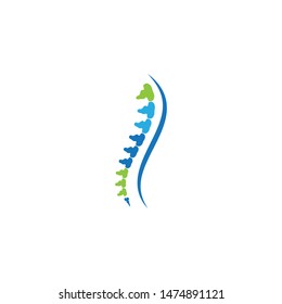 Spine diagnostics symbol logo template vector illustration design 