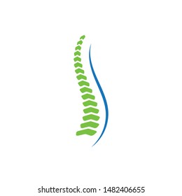 Spine diagnostics symbol logo template vector illustration design 