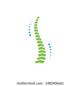 Spine diagnostics symbol logo template vector illustration design 