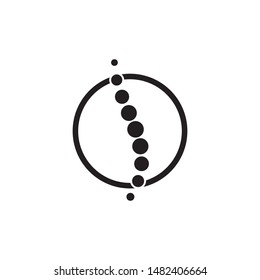 Spine diagnostics symbol logo template vector illustration design 