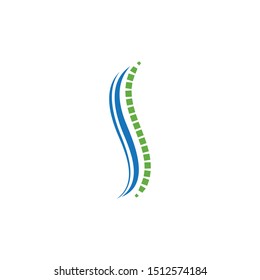 Spine diagnostics symbol logo template vector illustration design 
