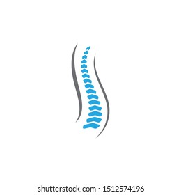 Spine diagnostics symbol logo template vector illustration design 