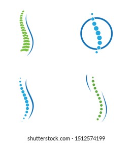 Spine diagnostics symbol logo template vector illustration design 