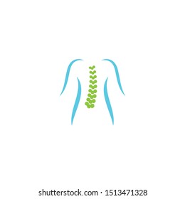 Spine diagnostics symbol logo template vector illustration design 