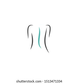Spine diagnostics symbol logo template vector illustration design 