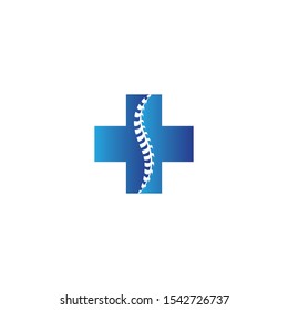 Spine diagnostics symbol logo template vector illustration design 