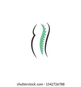 Spine diagnostics symbol logo template vector illustration design 