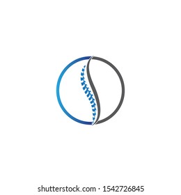 Spine diagnostics symbol logo template vector illustration design 
