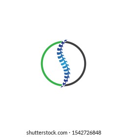 Spine diagnostics symbol logo template vector illustration design 