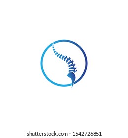 Spine diagnostics symbol logo template vector illustration design 