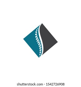 Spine diagnostics symbol logo template vector illustration design 