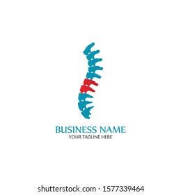 Spine diagnostics symbol logo template vector illustration design 