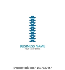 Spine diagnostics symbol logo template vector illustration design 