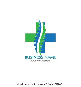 Spine diagnostics symbol logo template vector illustration design 