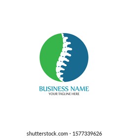 Spine diagnostics symbol logo template vector illustration design 