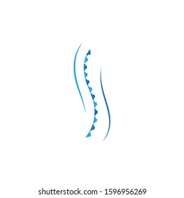 Spine diagnostics symbol logo template vector illustration design 