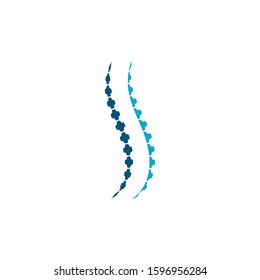 Spine diagnostics symbol logo template vector illustration design 