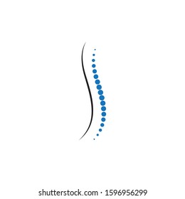 Spine diagnostics symbol logo template vector illustration design 