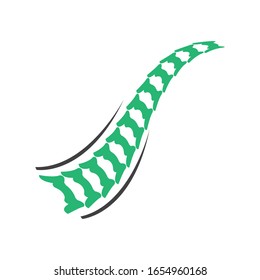 Spine diagnostics symbol logo template vector illustration design