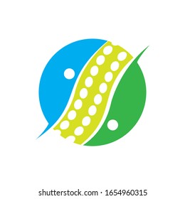 Spine diagnostics symbol logo template vector illustration design