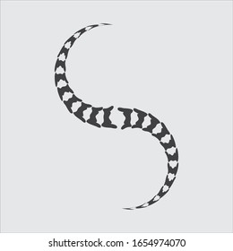 Vektorillustration-Design des Spine-Diagnostics-Symbols Logo-Vorlage