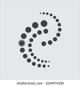 Spine diagnostics symbol logo template vector illustration design