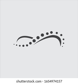 Spine diagnostics symbol logo template vector illustration design